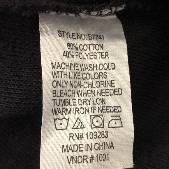 VINTAGE HAVANA BLACK COWL NECK SIDE TIE SWEATER TOP SMALL - Picture 7 of 7